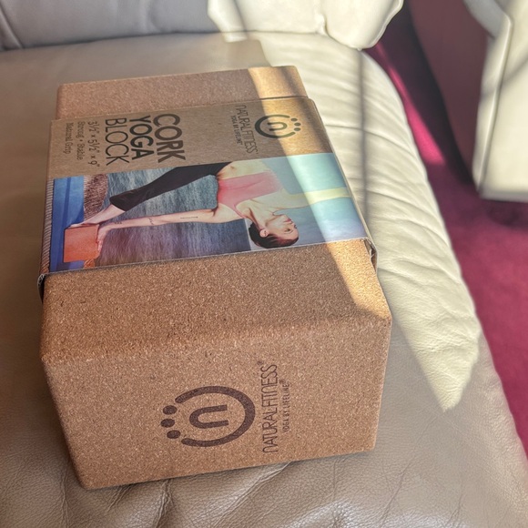 Cork Yoga Block - Tan - Picture 2 of 3